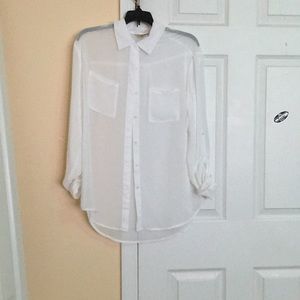 White see through shirt